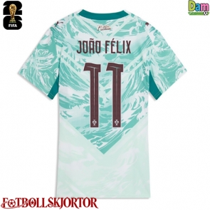 Portugal Joao Felix #11 Bortatröja Dam VM 2026 Kortärmad